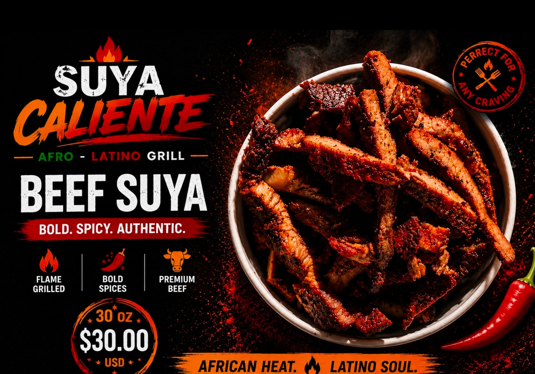 Beef Suya Bowl 40oz